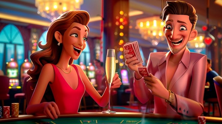 Texas Hold'em Bonus live dealer interface on bola07 showing hole cards and community board